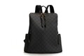 Rucsac, Lucky Bees, 359 v2 Grey Black, piele ecologica, gri/negru