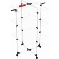 Uscator rufe, Vileda, Mixer Tower, 71 x 71 x 137 cm, 30 m capacitate de uscare, aluminiu/otel, alb/negru