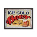 Tablou decorativ, Ice Cold Beer On Tap (35 x 45), MDF , Polistiren, Multicolor