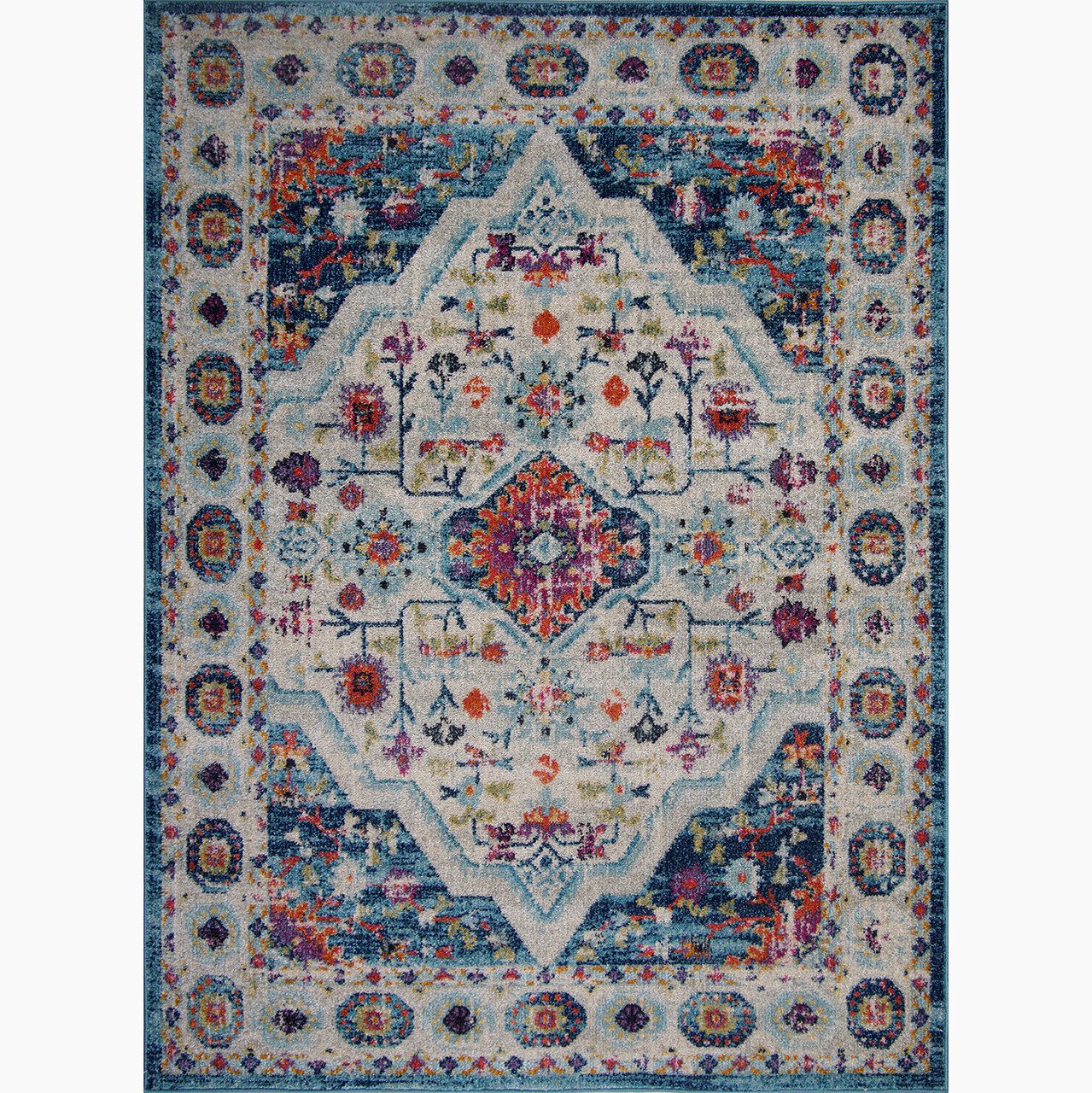 Covor, Vintage 7657 , 200x290 cm, Polipropilena, Albastru - 3 | YEO