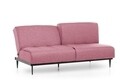 Canapea extensibila Anton Sofabed, Futon, 3 locuri, 190x130 cm, metal, rosu grizzled