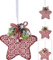 Decoratiune pentru brad Xmas Star V3, 12 cm, spuma, rosu