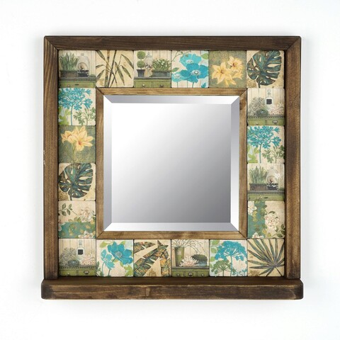 Oglinda decorativa, Evila Originals, STO006, 32.5x33x8cm, Multicolor