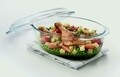 Bol oval cu capac, Pyrex Essentials, 3 + 1 L, sticlă borosilicată