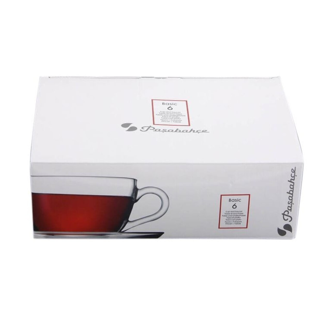 Set De Cafea 12 Piese Basic Line, Pasabahce, 200 Ml, Sticla, Transparent