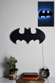 Decoratiune luminoasa LED, Batman, MDF, 60 LED-uri, Albastru