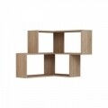 Raft pentru perete, Homitis, Corner - Oak, 20x70x61.5 cm