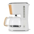 Cafetiera Heinner, 900 W, 1.25 L, alb/maro