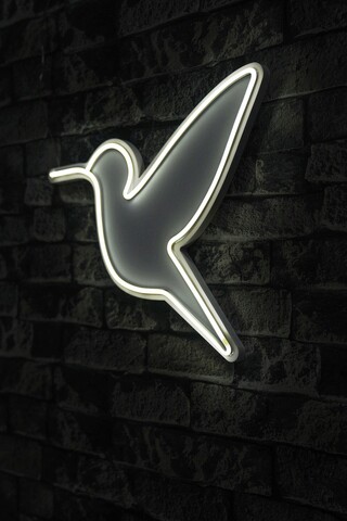 Decoratiune luminoasa LED, Little Bird,  Benzi flexibile de neon, DC 12 V, Alb