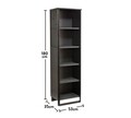 Corp biblioteca, Çilek, Dark Metal Bookcase, 53x180x35 cm, Multicolor