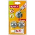 Set 2 elemente de fixare Metaltex Eureka, ABS/nailon, argintiu