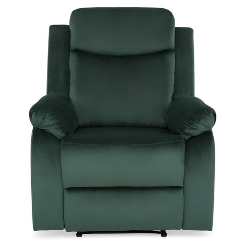 Fotoliu cu recliner manual, Louis XL, L.87 l.95 H.102, stofa, verde inchis