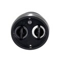 Rasnita electrica pentru sare si piper 2 in 1, Wenko, cu LED, 6 x 7 x 17.5 cm, inox/plastic/ceramica, negru/transparent