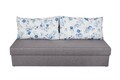 Canapea extensibila Alfi Grey 192x80x77 cm cu lada de depozitare, Blue Anemone