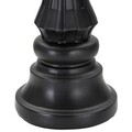 Statueta decorativa / Piesa de sah Rege, Black King, Mauro Ferretti, Ø13 x 40.5 cm, polirasina, negru/auriu