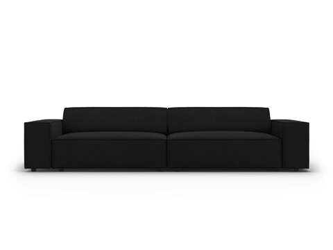 Canapea 3 locuri, Jodie, Micadoni Home, BL, 204x102x70 cm, poliester, negru