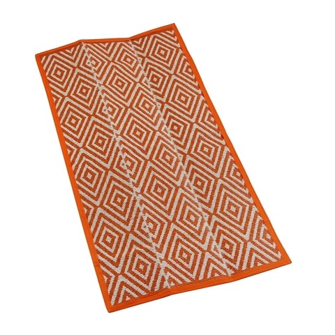 Patura pentru picnic Rombos Orange, Versa, 90 x 180 cm, polipropilena