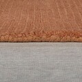 Covor Textured Border Orange, Flair Rugs, 200x290 cm, lana, portocaliu