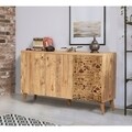 Set mobilier living 2 piese, comoda si comoda TV, Motto 2-731, Vella, atlantic pine