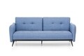 Canapea extensibila Ron Sofabed, Futon, 3 locuri, 190x125 cm, metal, albastru grizzled