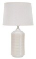 Lampa de masa, Point Light, Mauro Ferretti, 1 x E27, 40W, Ø28 x 47 cm, ceramica/fier/textil, crem