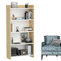 Corp biblioteca, Olivia, Amy, 63.6x150x29.6 cm, PAL, Safir / Alb