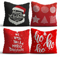 Set 4 perne decorative, NYXMAS09, 50% bumbac / 50% poliester, Multicolor