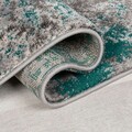 Covor Wonderlust Green, Flair Rugs, 80x300 cm, polipropilena, verde