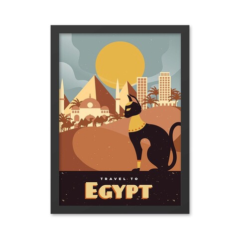 Tablou decorativ, Egypt (40 x 55), MDF , Polistiren, Multicolor