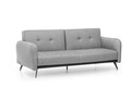 Canapea extensibila Ron Sofabed, Futon, 3 locuri, 190x125 cm, metal, gri