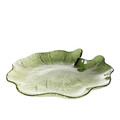 Tava decorativa Asali, Homla, 27.5x3 cm, sticla, verde