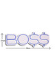 Decoratiune luminoasa LED, BOSS, Benzi flexibile de neon, DC 12 V, Albastru