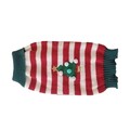 Pulover de Craciun pentru catei si pisici Xmas v2, Excellent Houseware, 30x35 cm, verde/alb/rosu