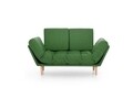 Canapea extensibila Nina Daybed, Futon, 3 locuri, 200x70 cm, metal, verde