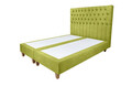 Pat matrimonial, Stockholm, Chester E, 140x200 cm, saltea tip Pocket, topper memory, Verde