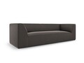 Canapea 3 locuri, Ruby, Micadoni Home, BL, 232x93x69 cm, catifea, gri inchis