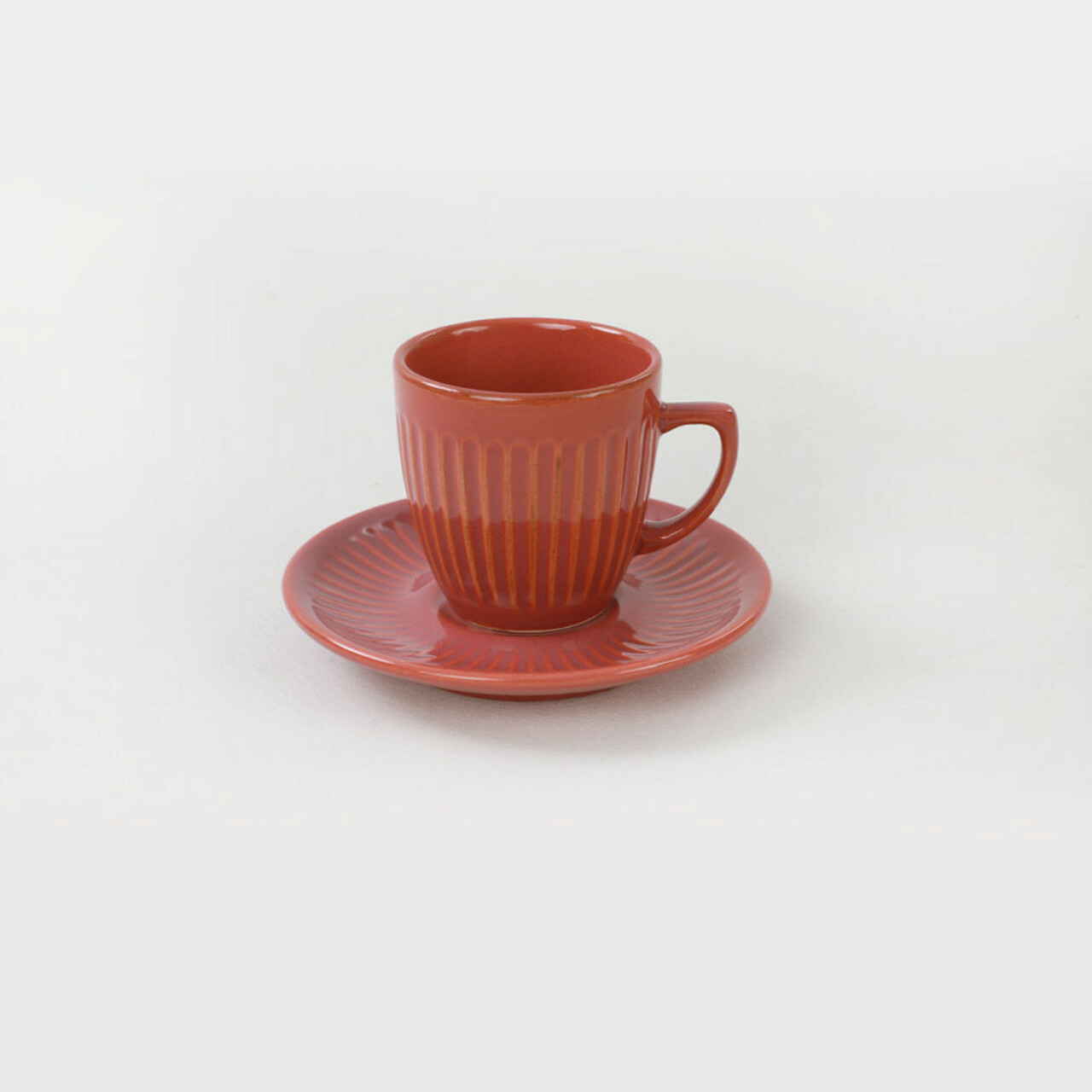 Set cesti de cafea, Keramika, 275KRM1653, Ceramica, Portocaliu - 1 | YEO