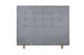 Pat matrimonial, Stockholm, Dots E, 180x200 cm, saltea tip Pocket, topper memory, Gri