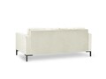 Canapea 3 locuri, Mamaia, Micadoni Home, BL, 177x92x75 cm, catifea, bej deschis