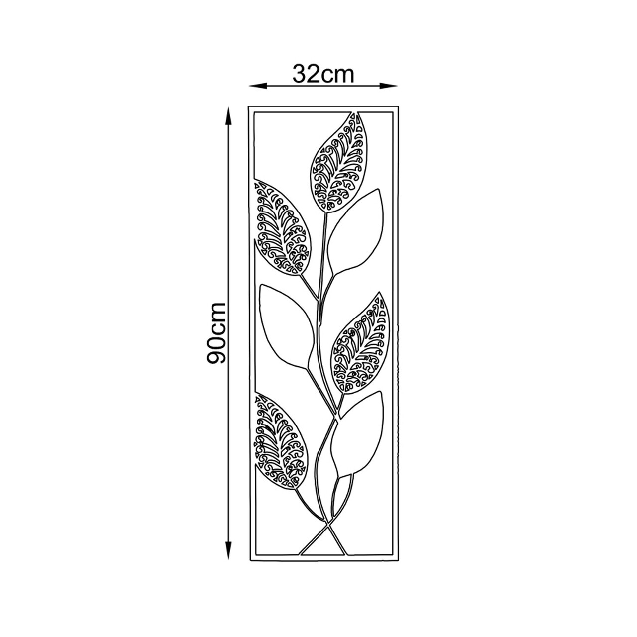 Decoratiune de perete, Nevruz, Tanelorn, 90x32 cm, metal - 2 | YEO