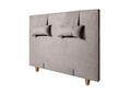 Pat matrimonial, Stockholm, Classic E, 180x200 cm, saltea tip Pocket, topper memory, Taupe