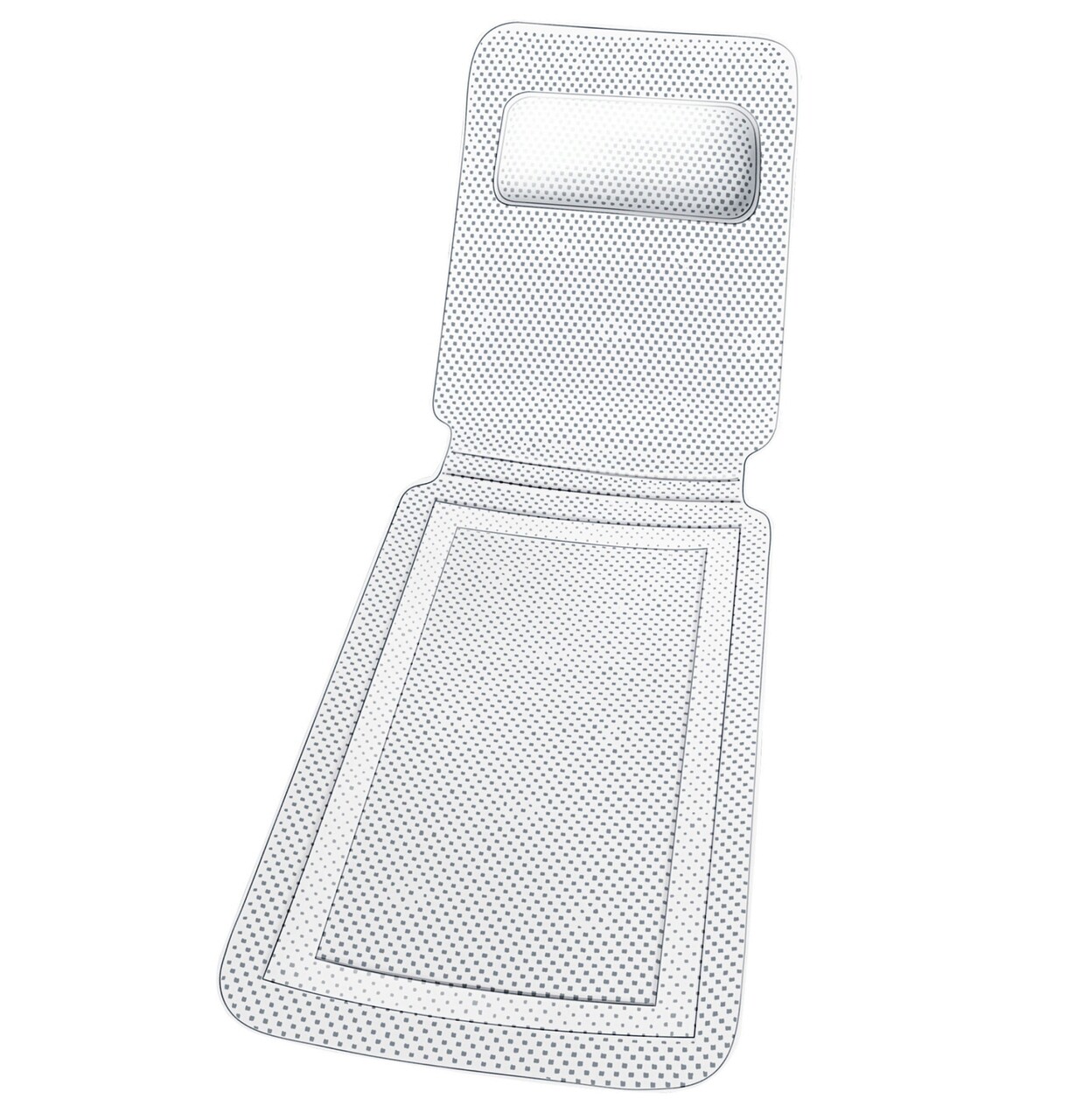 Suport antialunecare pentru cada, Maximex, Comfort, 125 x 36 x 1 cm, plastic, alb