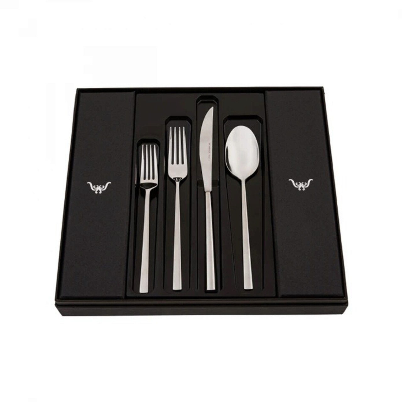 Set tacamuri, Karaca, 216KRC1270, 100% OTEL INOX / , Lingura de masa: 20,3 x 4,5 cm (6 bucati), Argintiu