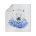 Patura Bear w scarf, Oyo Kids, 130x180 cm, poliester, multicolor