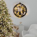 Decoratiune de luminoasa XMASBLACK-028, Tanelorn, 60x64 cm, metal, negru