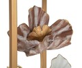 Set 2 masute Flower, Mauro Ferretti, 36 x 36 x 70 cm, fier/MDF/sticla, multicolor