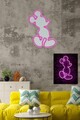 Decoratiune luminoasa LED, Mickey Mouse,  Benzi flexibile de neon, DC 12 V, Roz