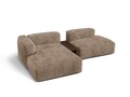 Coltar modular stanga 2 locuri, Martina-212, Micadoni Home, 285x176x75 cm, velur, maro ghinda