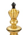 Statueta decorativa / Piesa de sah Rege, Gold King, Mauro Ferretti, Ø11 x 32.5 cm, polirasina, auriu/negru