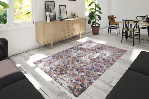 Covor de hol, Soul Chenille AL 12 , 75x150 cm, Poliester , Multicolor